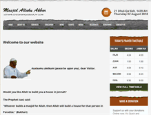 Tablet Screenshot of masjidallahuakbar.org